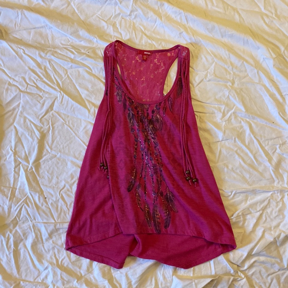 Boho Pink Graphic Tank